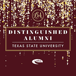 Distinguished Alumni 2020 square graphic