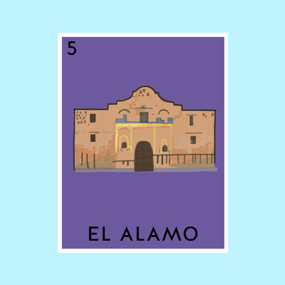 El Alamo Loteria Card