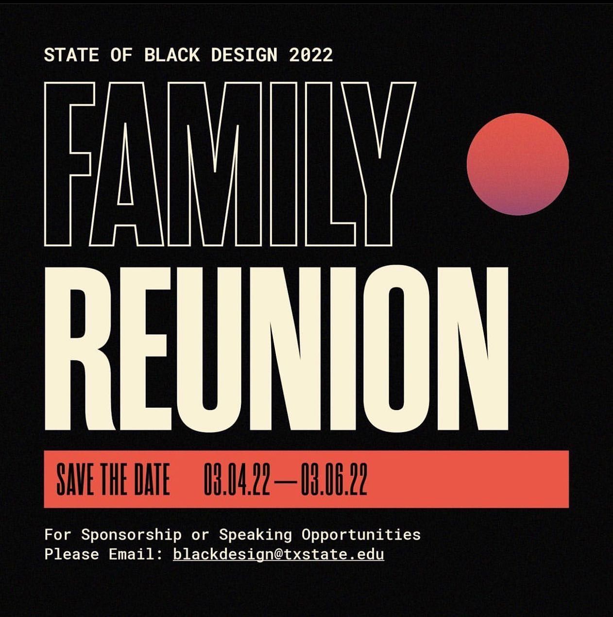 State of Black Design Family Reunion square graphic